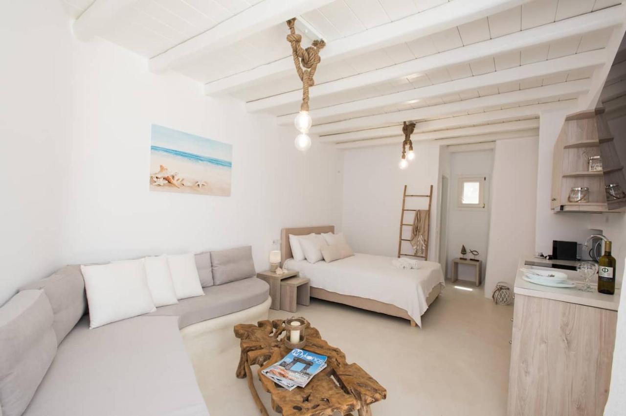 Gorgeous Studio In Cycladic Architecture Overlooking The Aegean Leilighet Houlakia  Eksteriør bilde