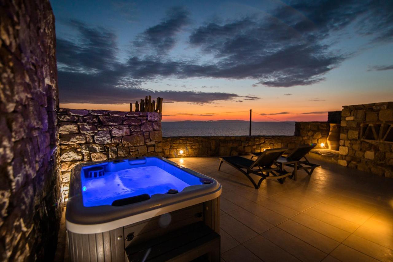 Gorgeous Studio In Cycladic Architecture Overlooking The Aegean Leilighet Houlakia  Eksteriør bilde