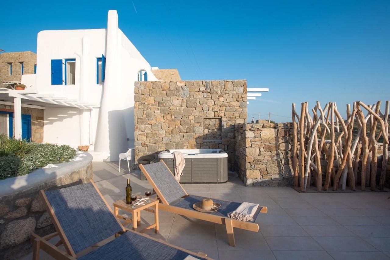 Gorgeous Studio In Cycladic Architecture Overlooking The Aegean Leilighet Houlakia  Eksteriør bilde