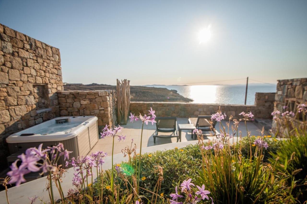 Gorgeous Studio In Cycladic Architecture Overlooking The Aegean Leilighet Houlakia  Eksteriør bilde